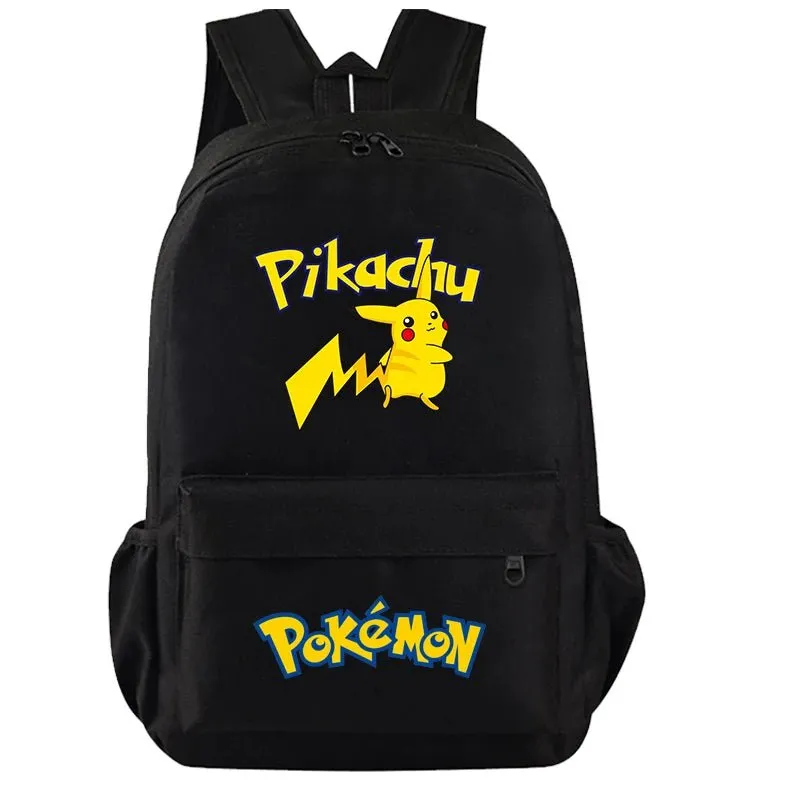 3-Piece Set Anime Pokémon Pikachu Uzumaki Backpack