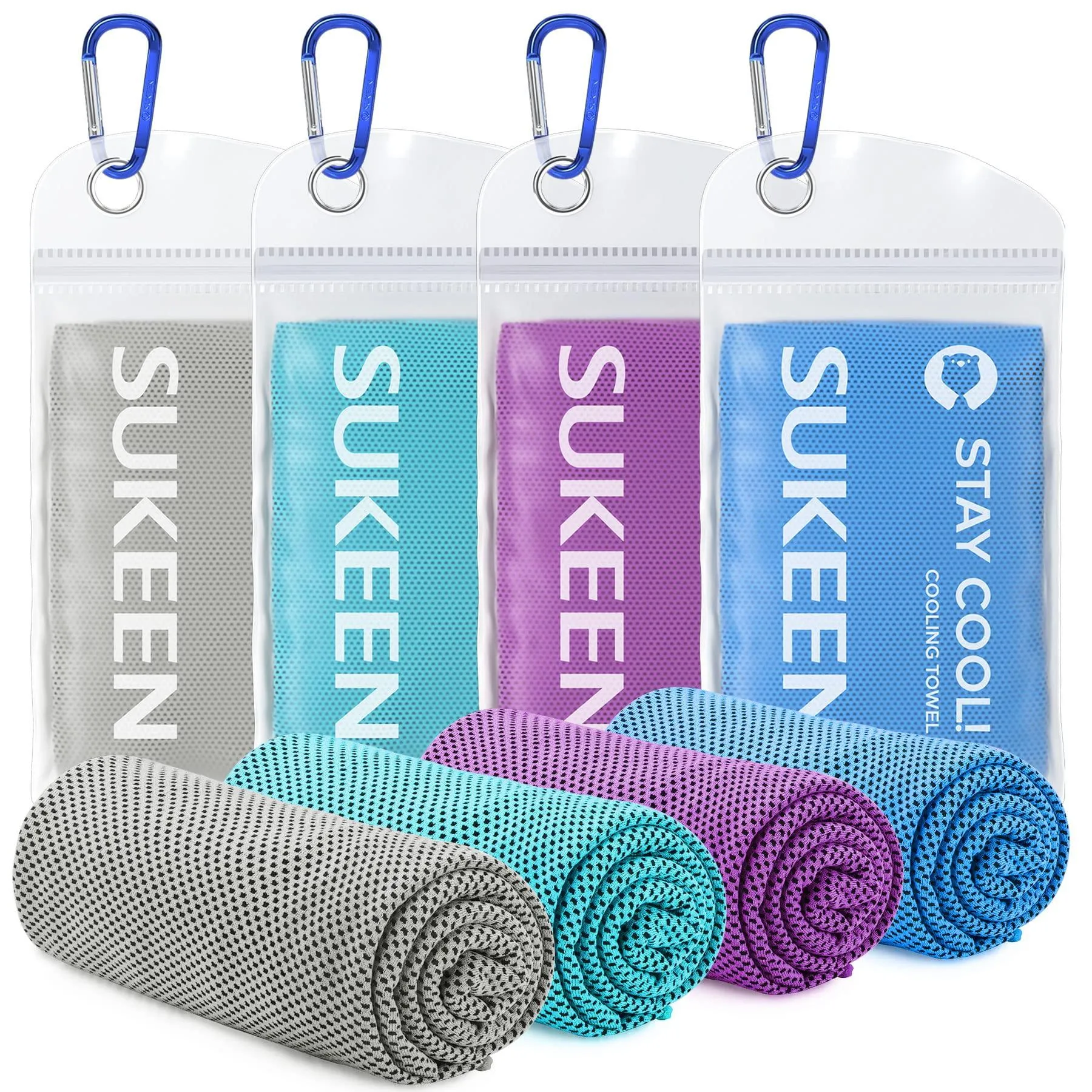 4 Pack Cooling Towel Soft Breathable Chilly Microfiber