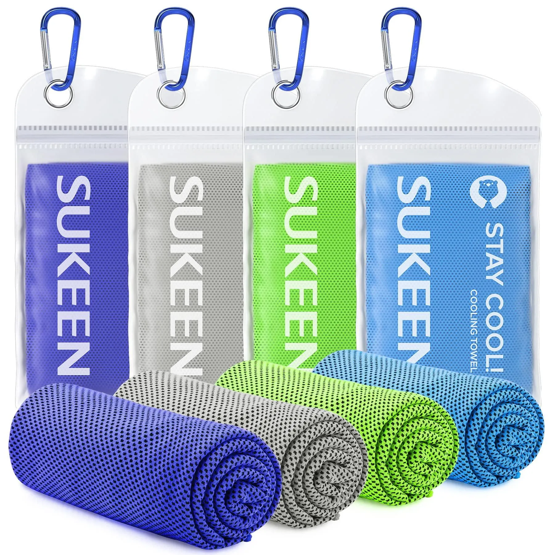 4 Pack Cooling Towel Soft Breathable Chilly Microfiber