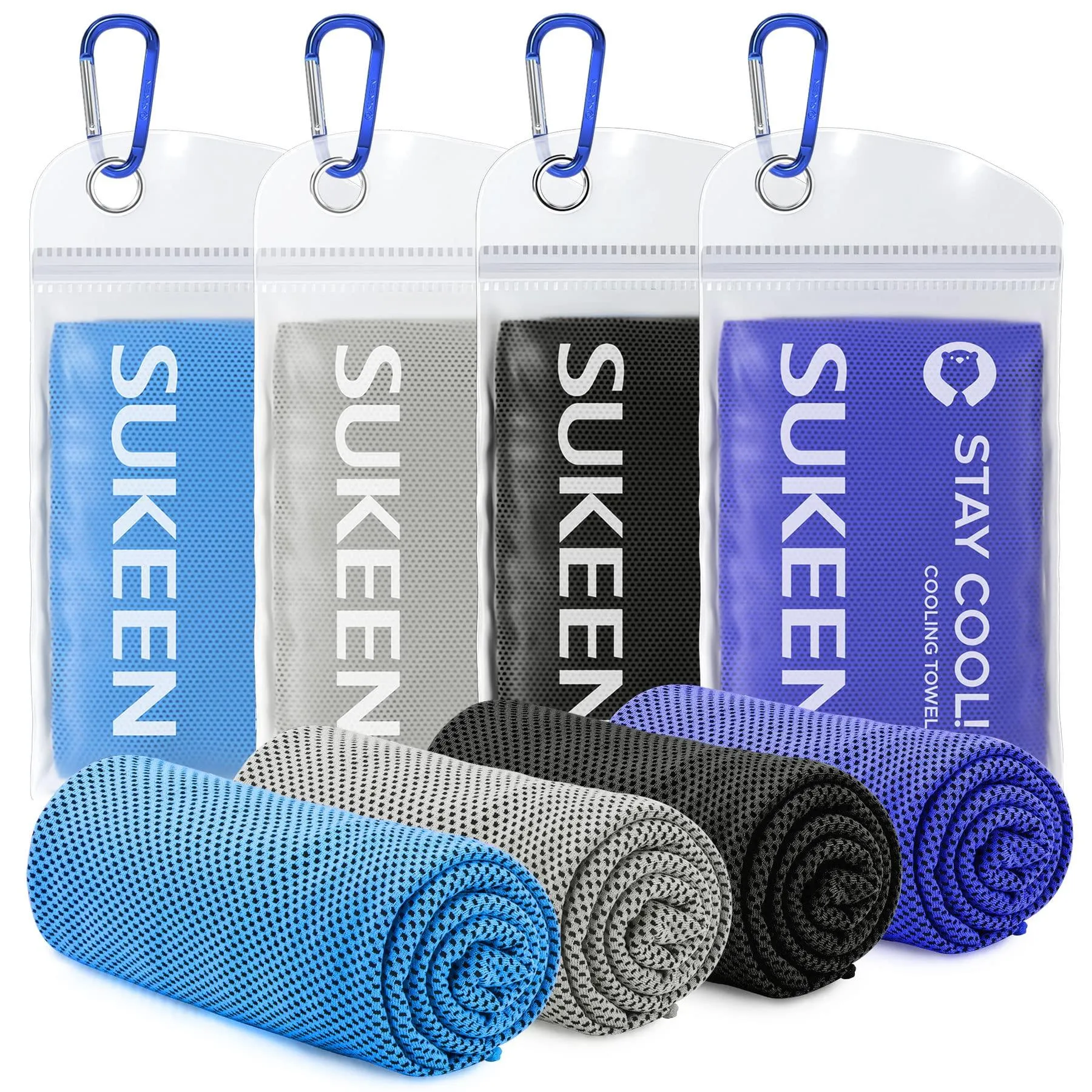 4 Pack Cooling Towel Soft Breathable Chilly Microfiber