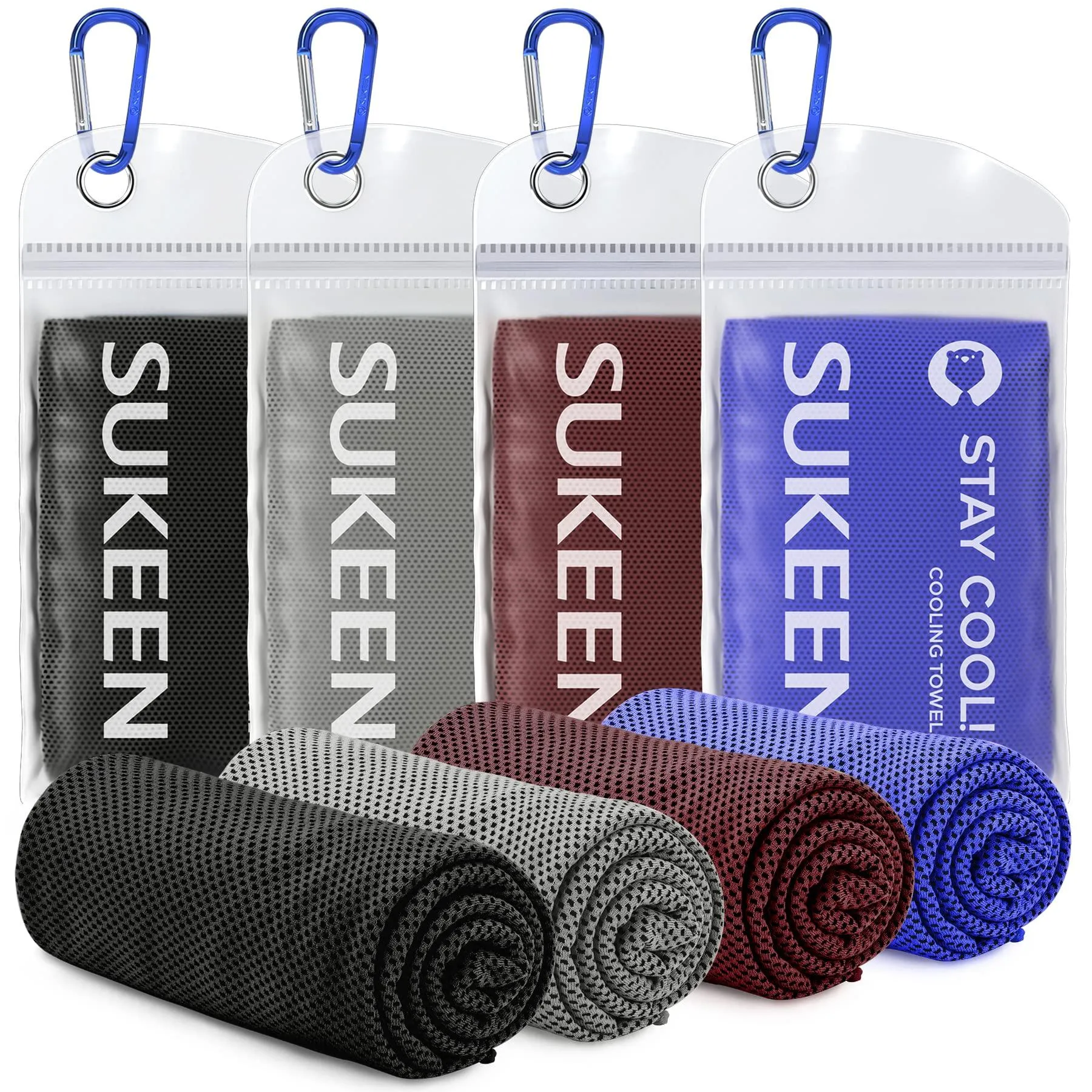 4 Pack Cooling Towel Soft Breathable Chilly Microfiber