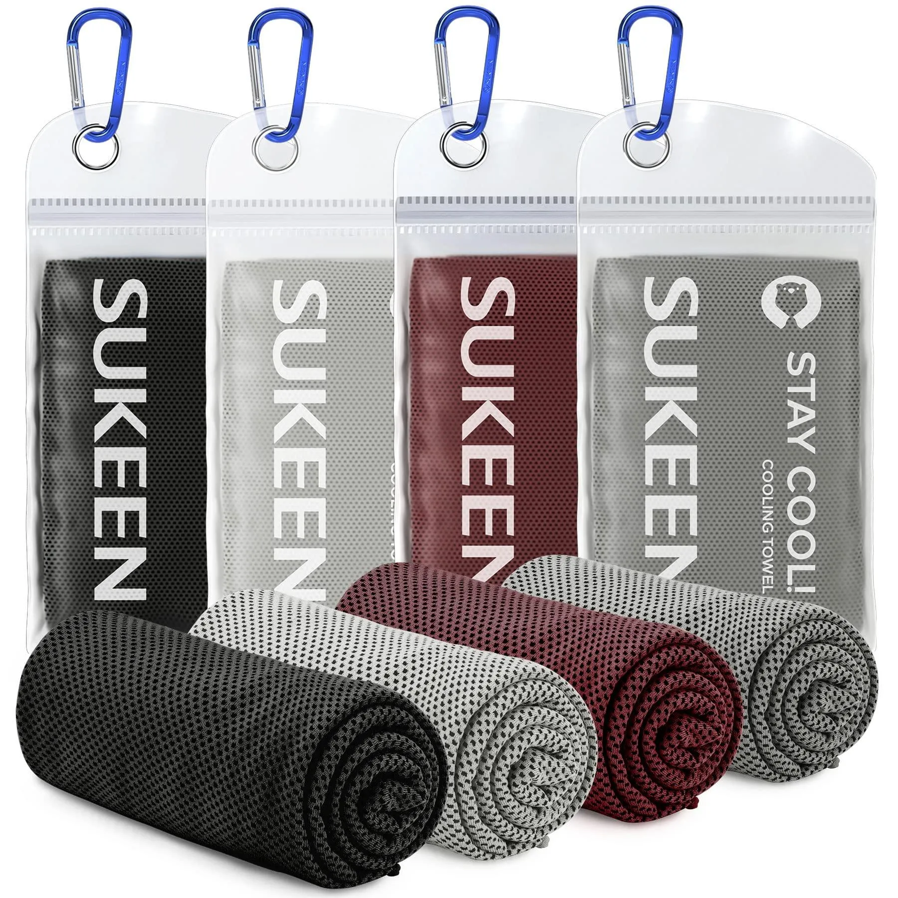 4 Pack Cooling Towel Soft Breathable Chilly Microfiber