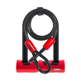 ABUS Ultimate 420 Mini   Cable U-Lock Red