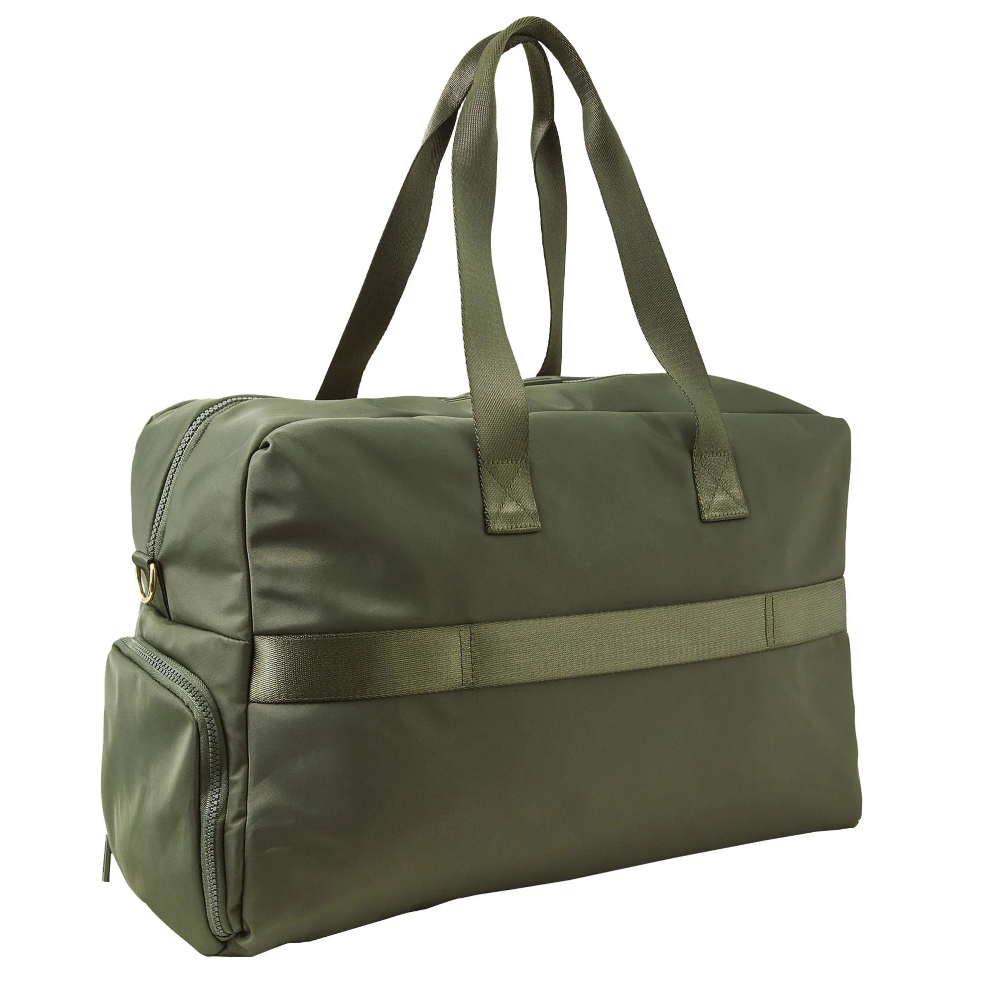 Accessorize London Women's Khaki Large Weekender Bag