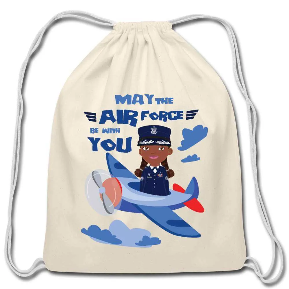 Air force Cotton Drawstring Bag