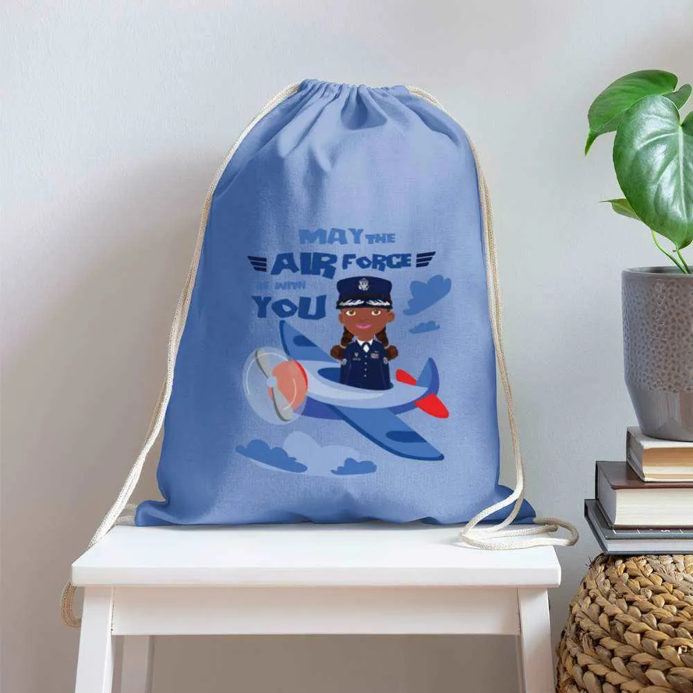 Air force Cotton Drawstring Bag