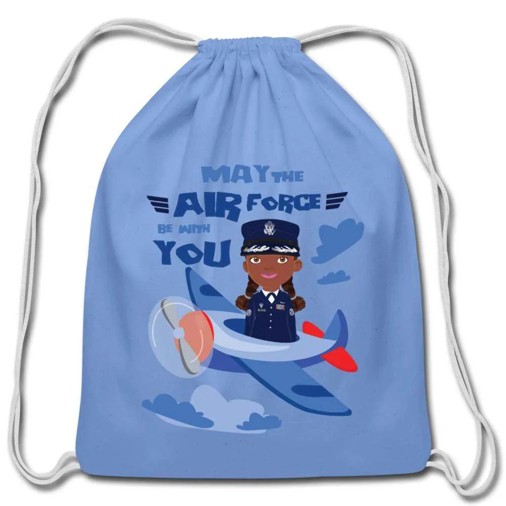 Air force Cotton Drawstring Bag