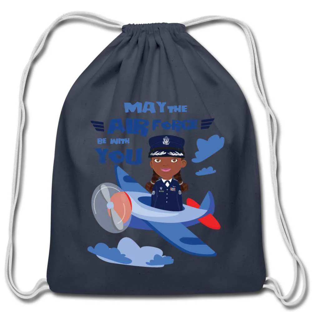 Air force Cotton Drawstring Bag