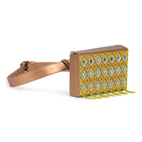 Antara Green Hand Embroidered Wedding Belt Bag for women