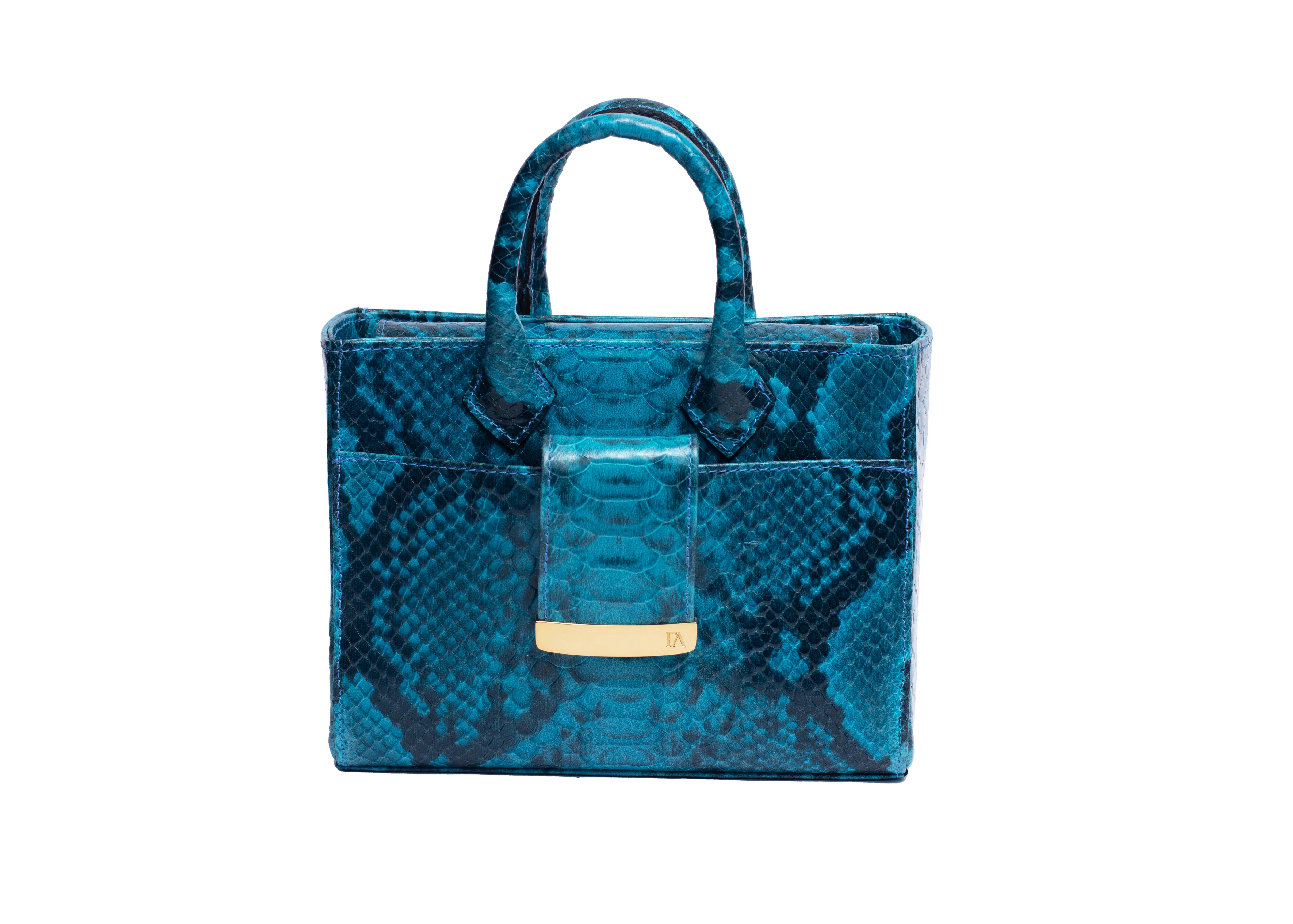 Aqua Blue Ella Mini Tote