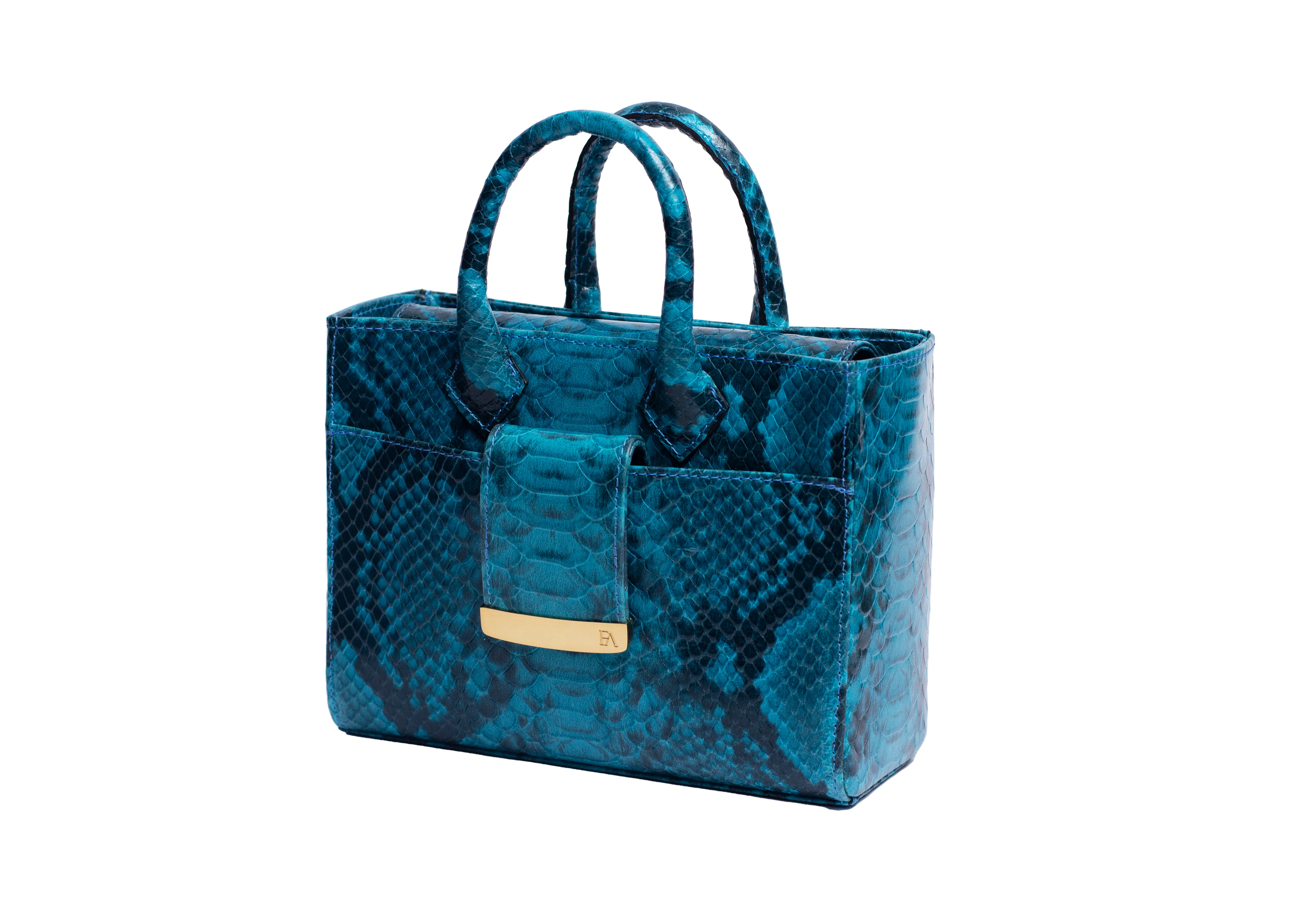 Aqua Blue Ella Mini Tote