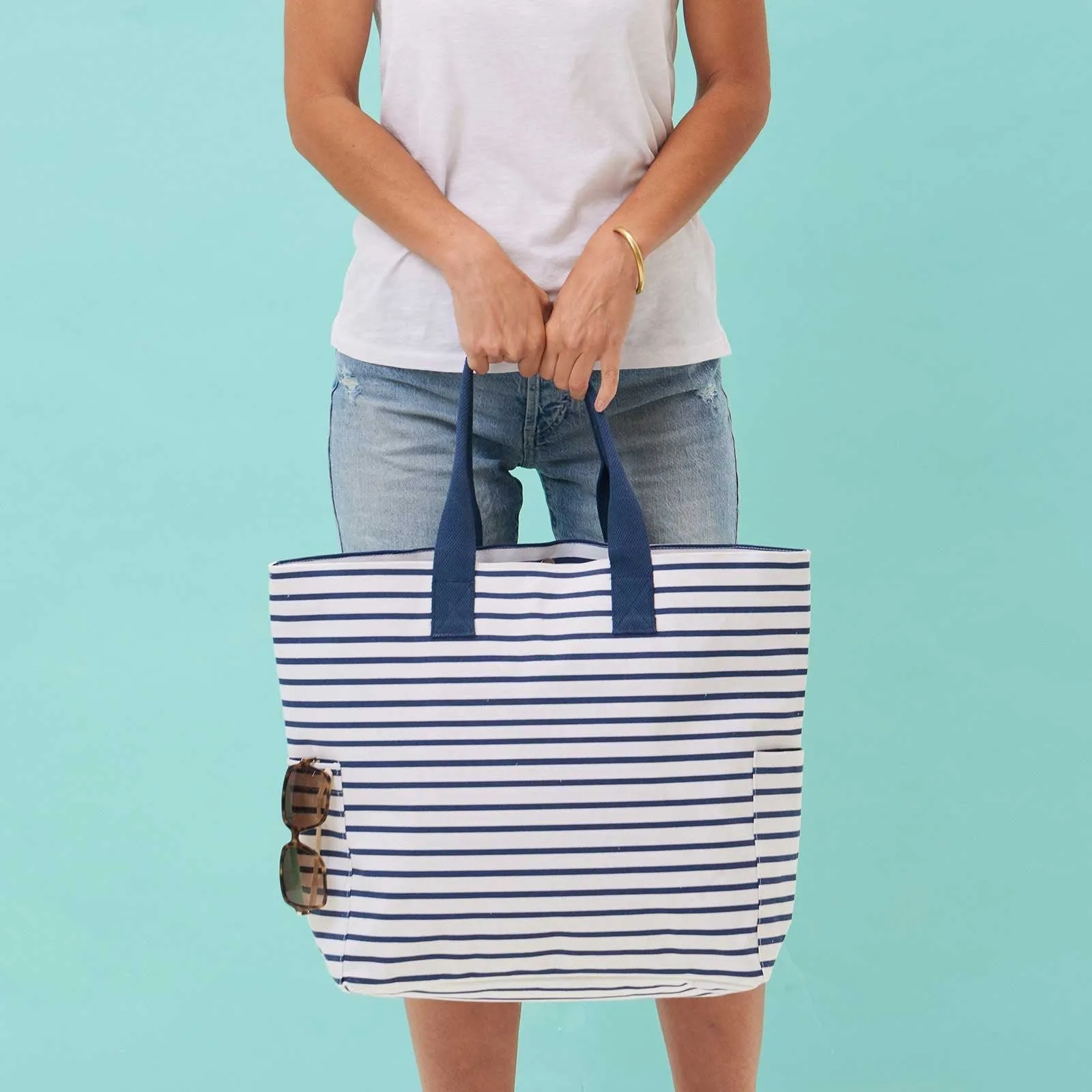 Bateau Stripe Navy Carryall