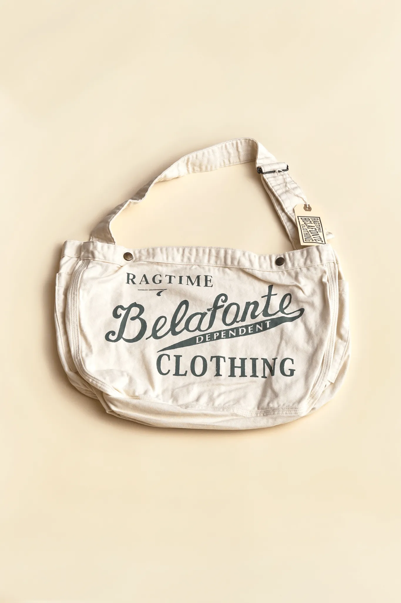 Belafonte Ragtime Newspaper Script Bag - Ivory