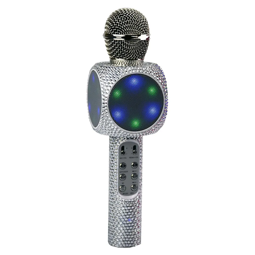 Bling Microphone in Silver