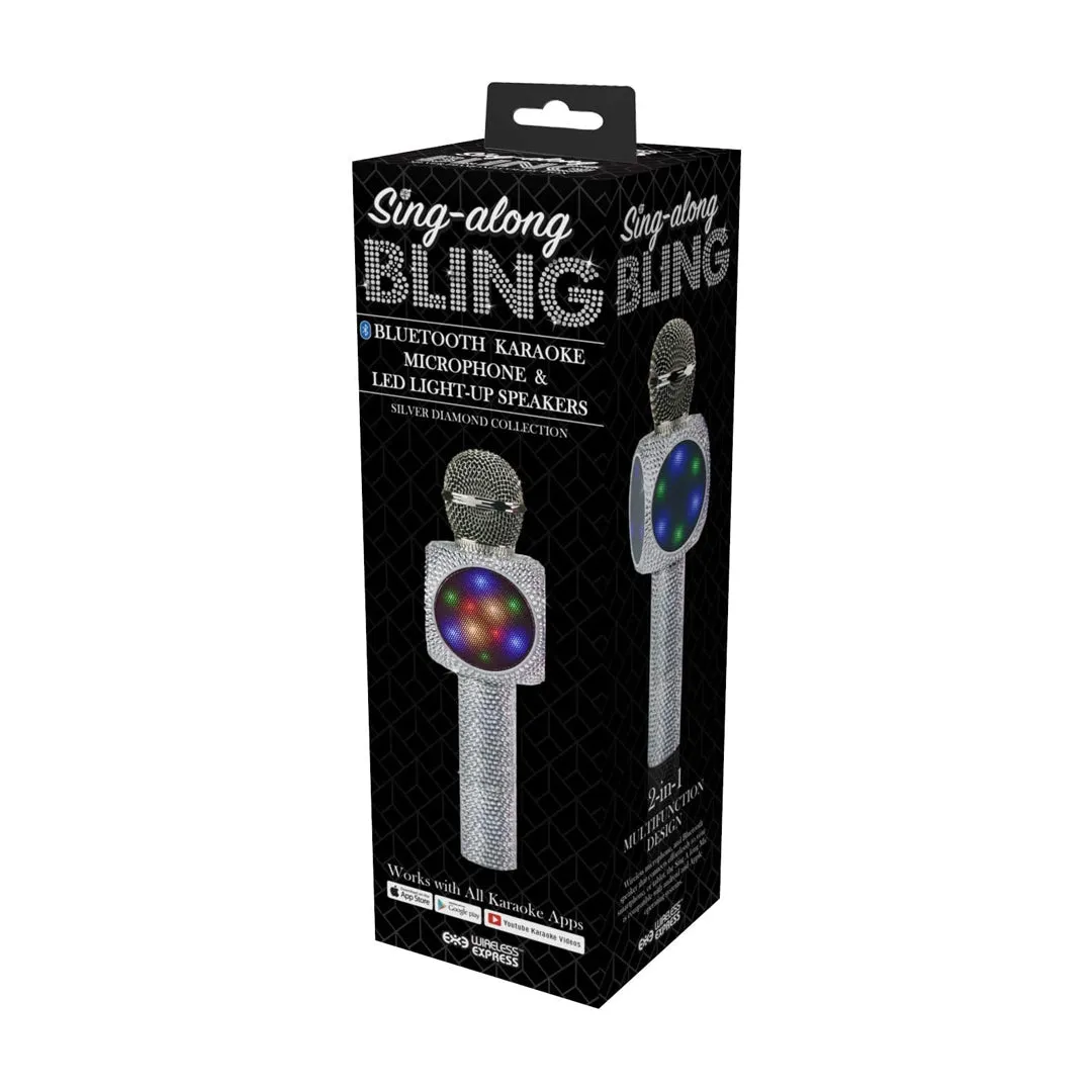 Bling Microphone in Silver