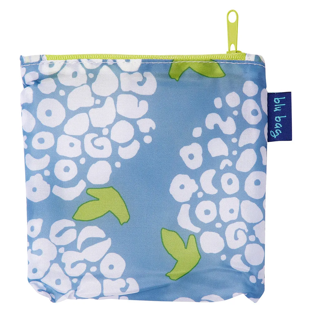 Blue Hydrangea Reusable Shopping Bag - Machine Washable