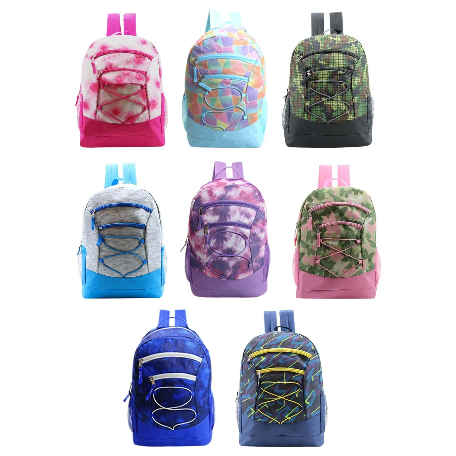 Bulk Case of 12 Backpacks and 12 Hygiene / Toiletries Kit - Wholesale Care Package - Disaster Relief Kit, Homeless, Charity