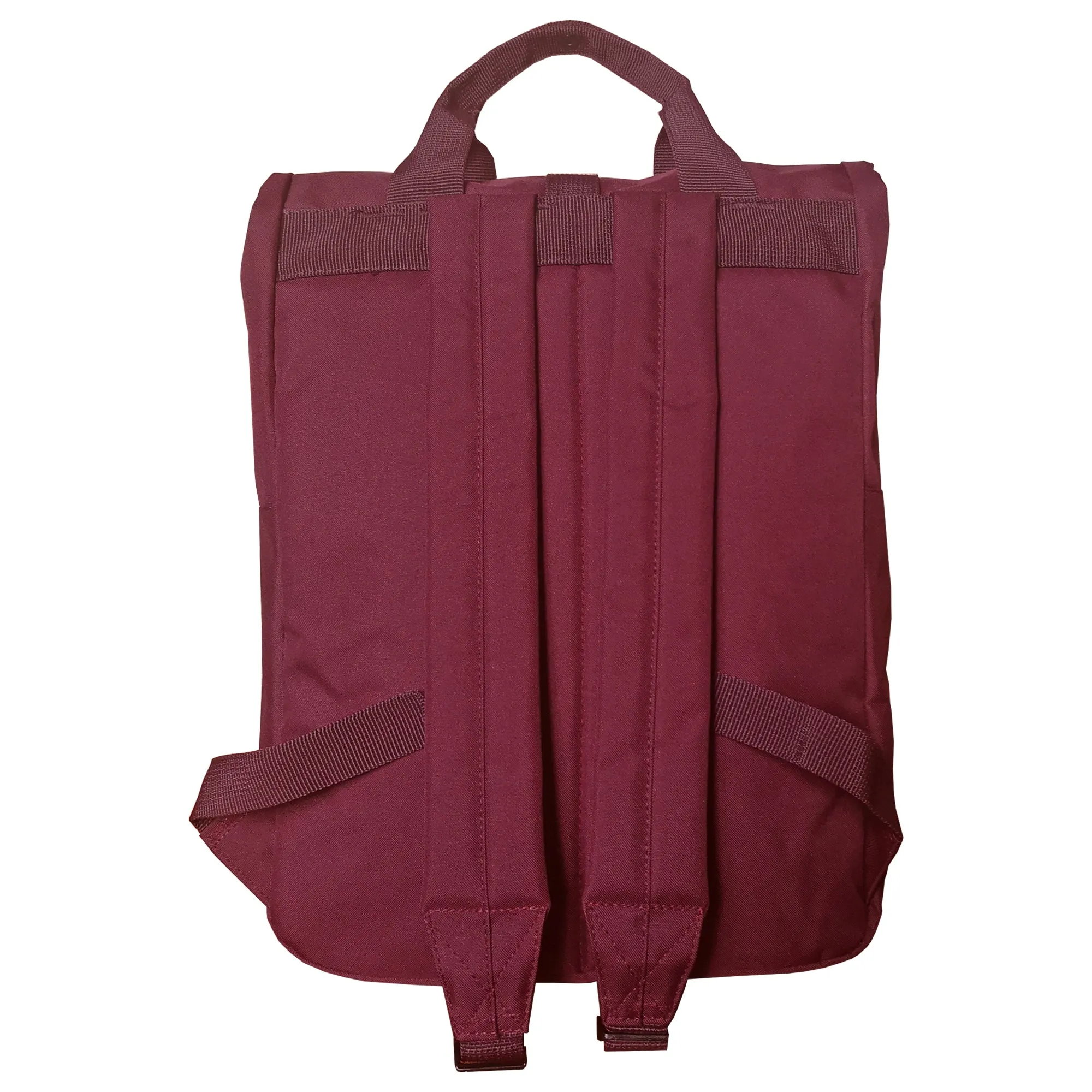 Burgundy Roll Top Backpack