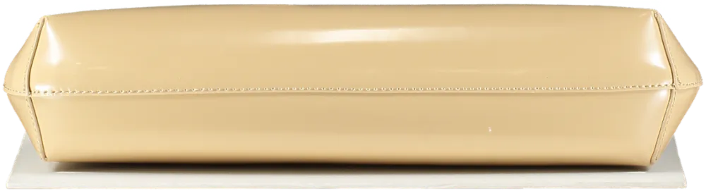 BY FAR Beige Amber Semi Patent Leather Shoulder bag