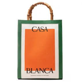 Casa Tote - Green/Orange