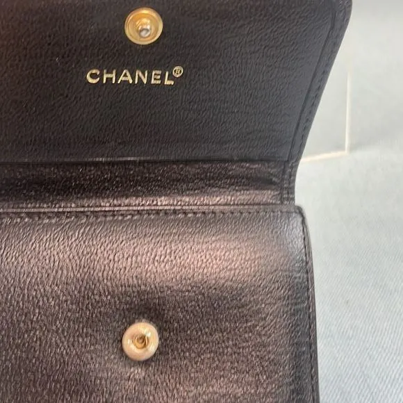 ChanelVintage Black Small As Is Wallet