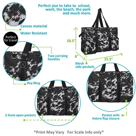 Cow Couture NGIL Zippered Caddy Organizer Tote Bag