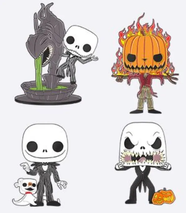 Funko Pop! Pins: The Nightmare Before Christmas - This Is Halloween Jack Set Of 4 Pins