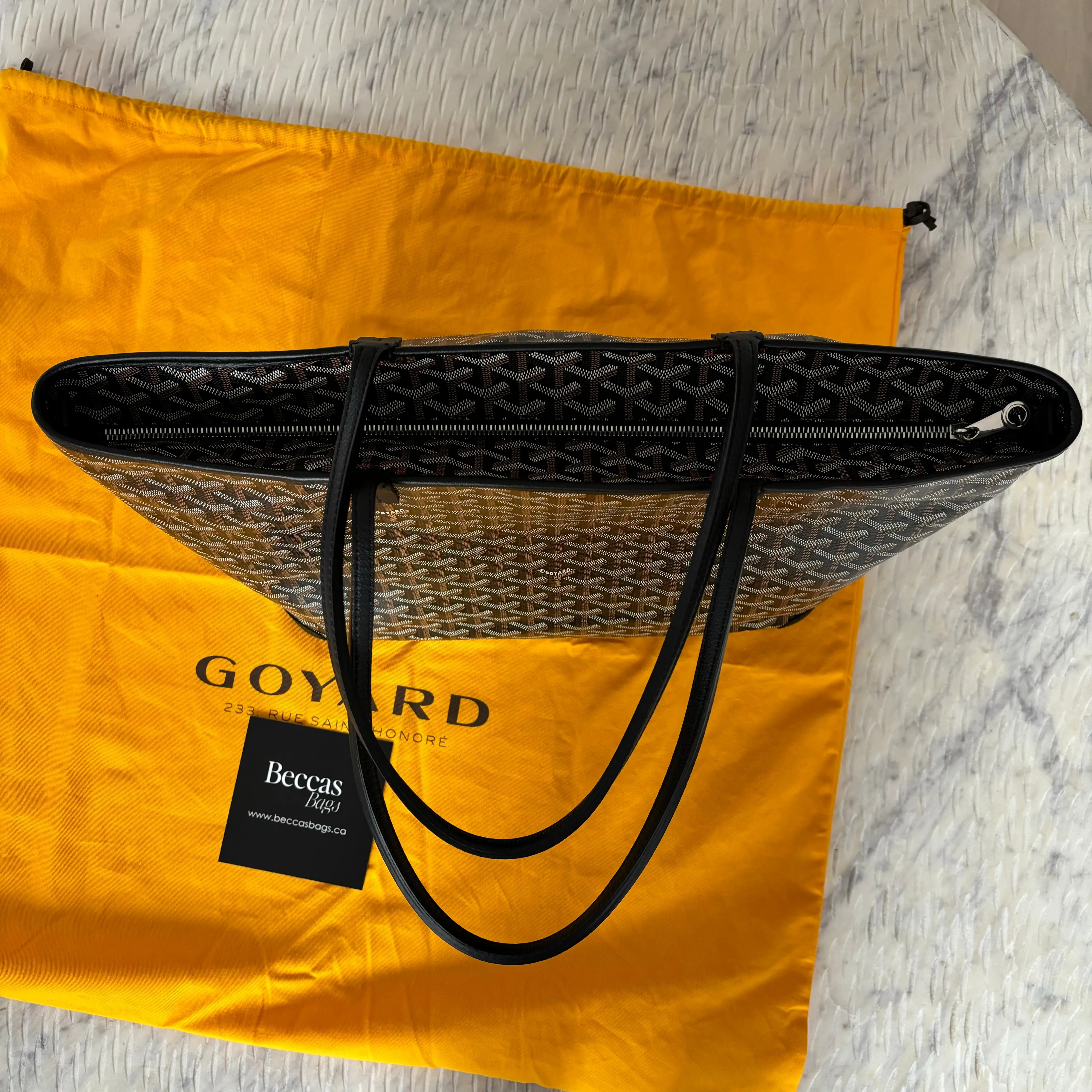 Stylish Goyard Artois MM Leather Tote Bag with Modifiable Straps