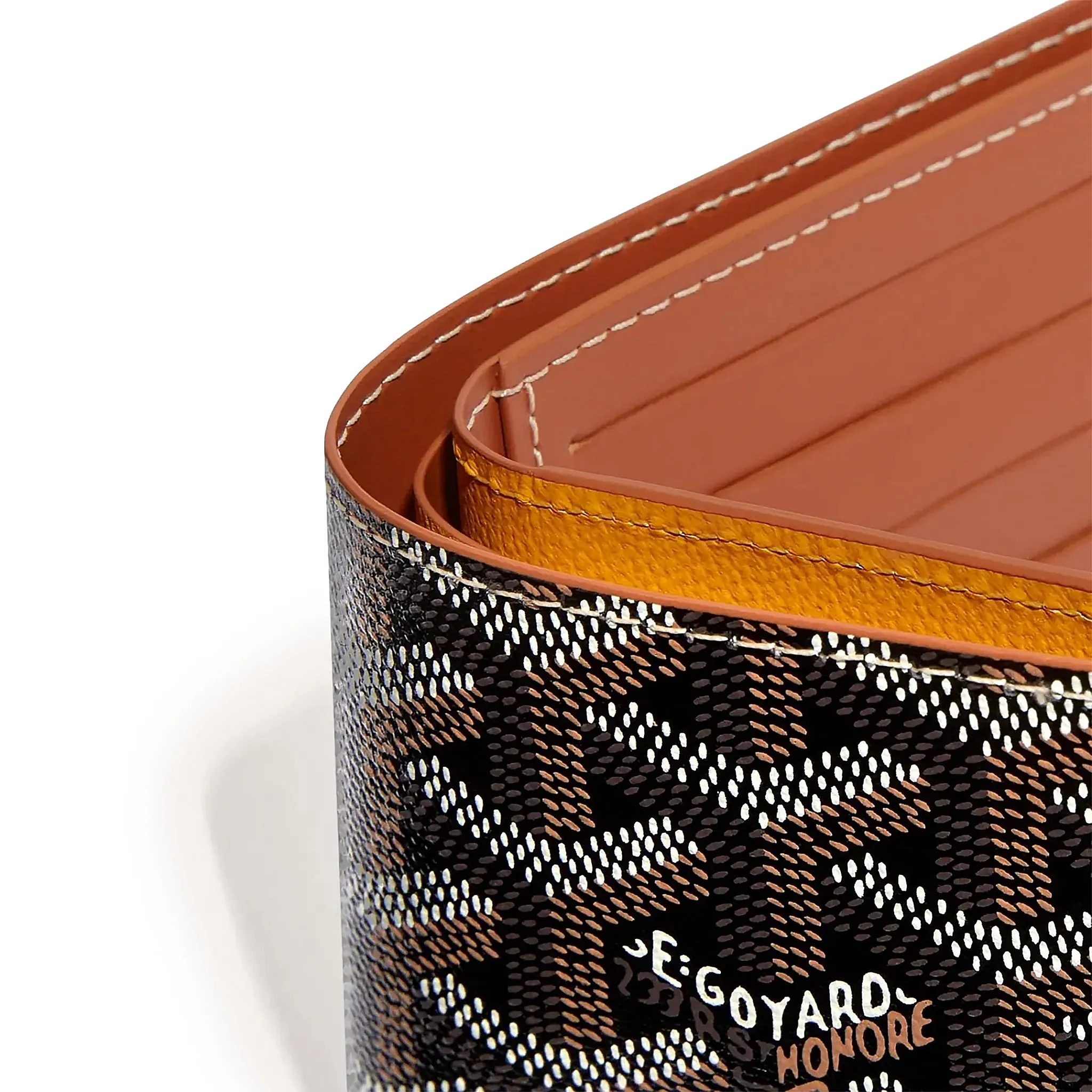 Goyard Victoire Black/Tan Wallet