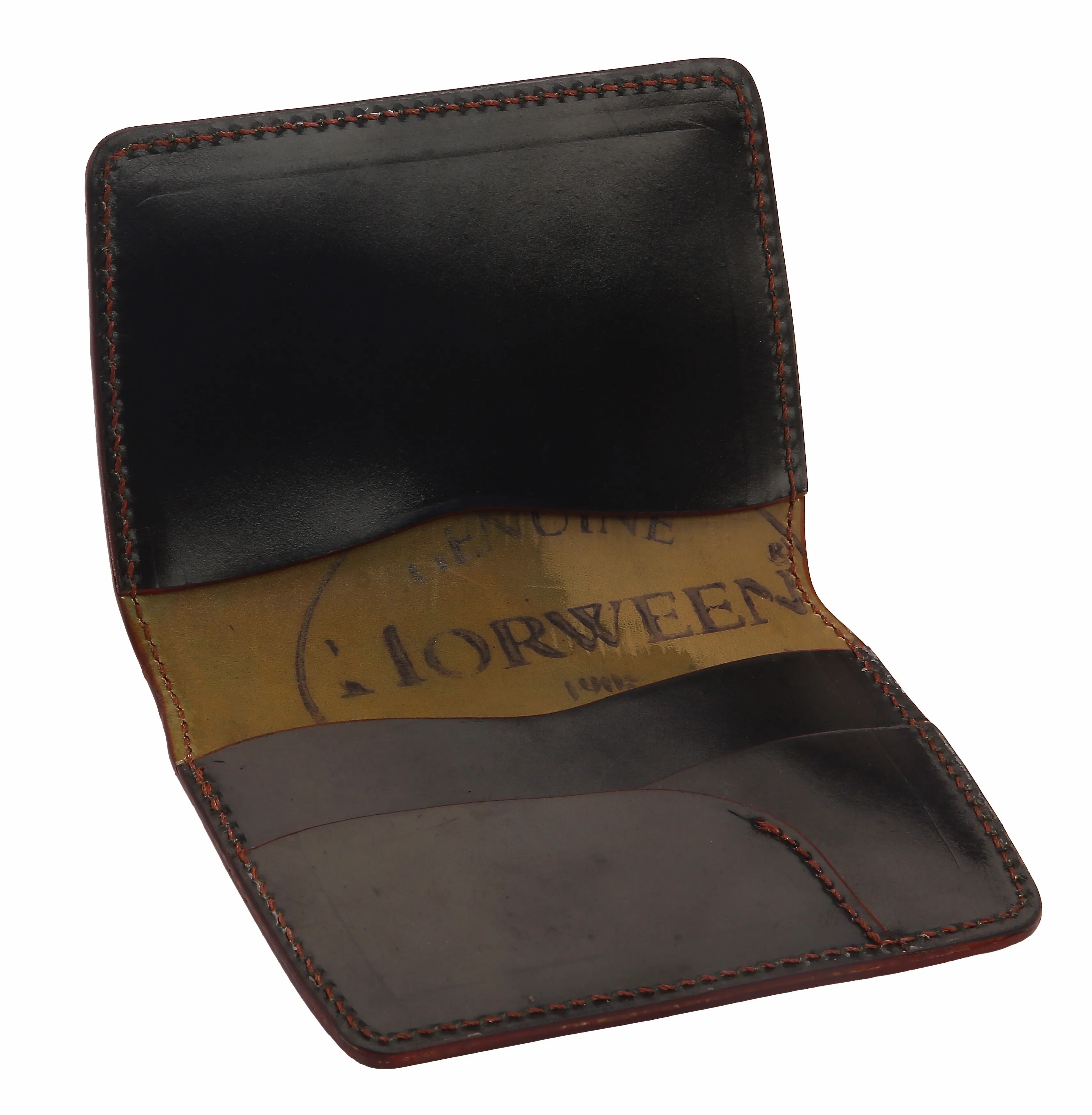 Horween Black Shell Cordovan Card Holder