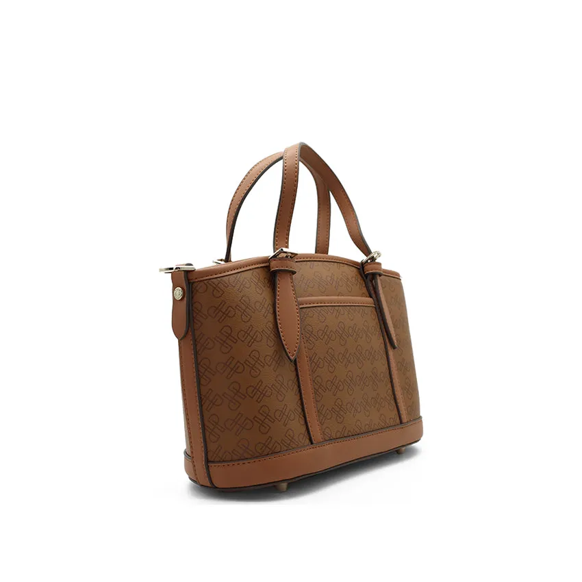 Jacksey Top Handle Women's Bag - Cognac