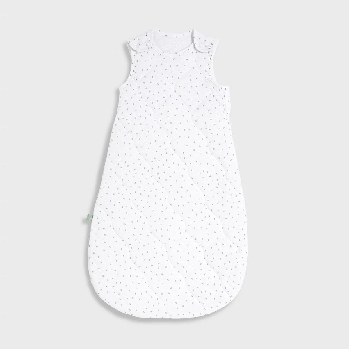 Little Green Sheep Organic Baby Sleeping Bag, 2.5 Tog - White Rice (6-18m)