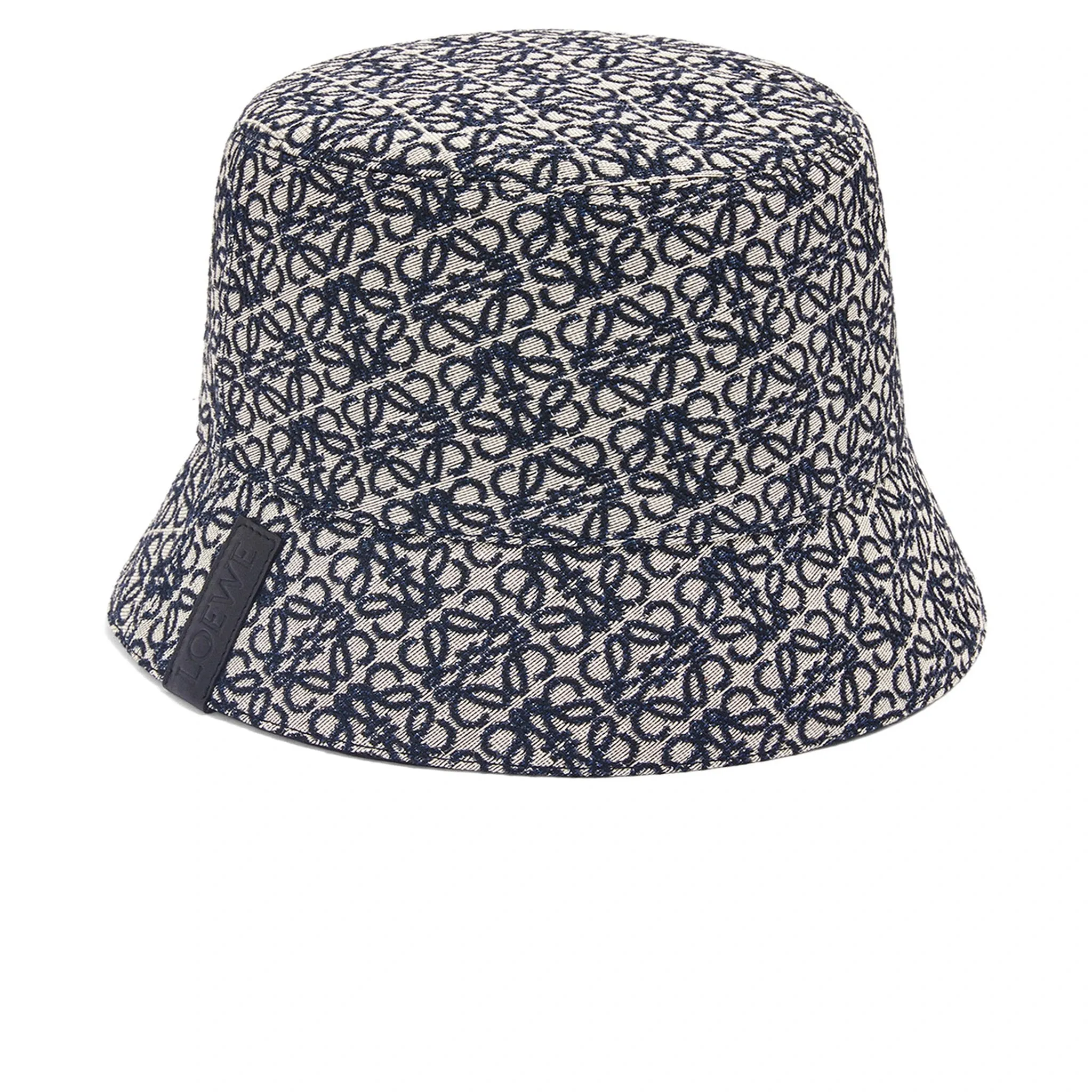 Loewe Anagram Jacquard Reversible Navy Black Bucket Hat