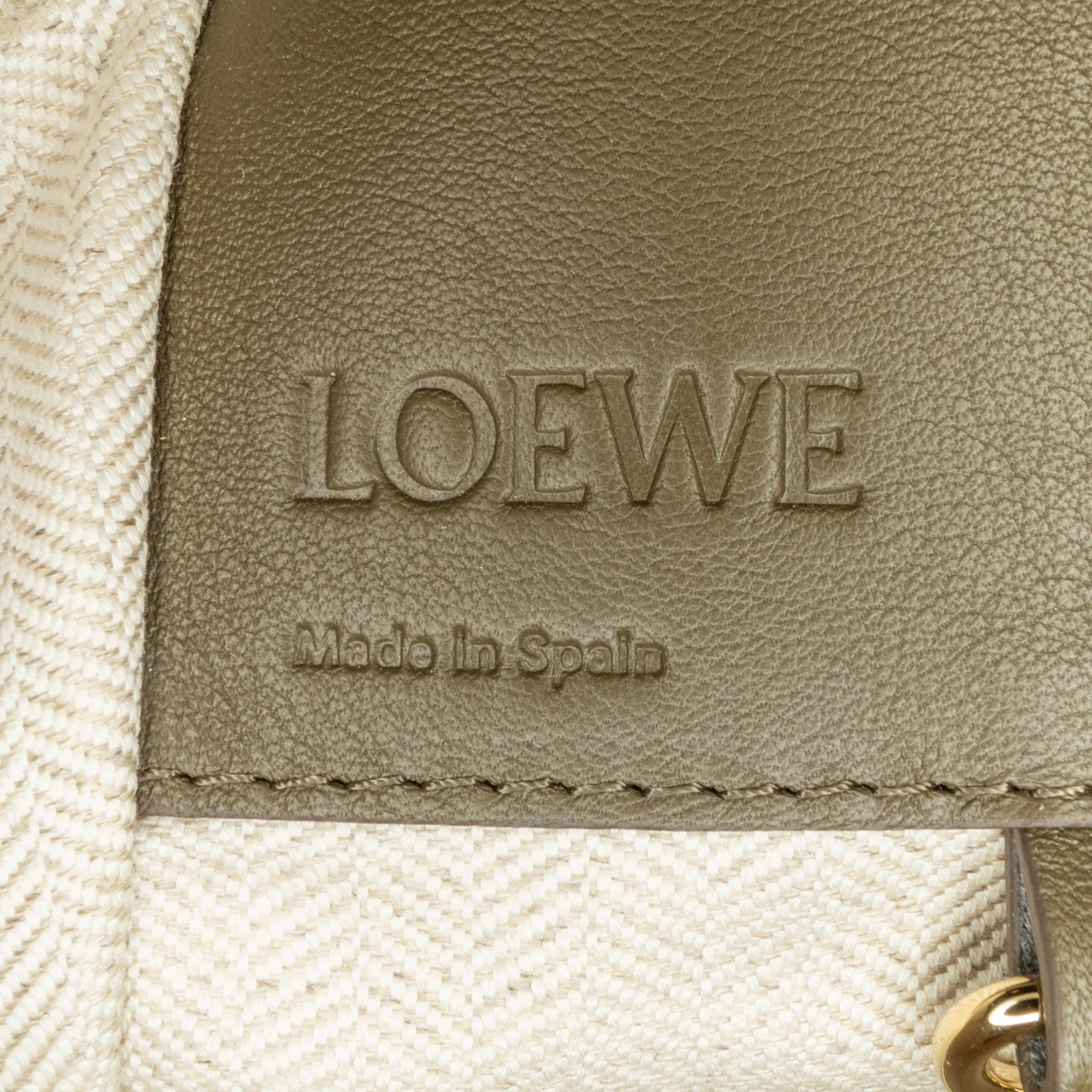 Loewe Compact Hammock Bag Brown Leather