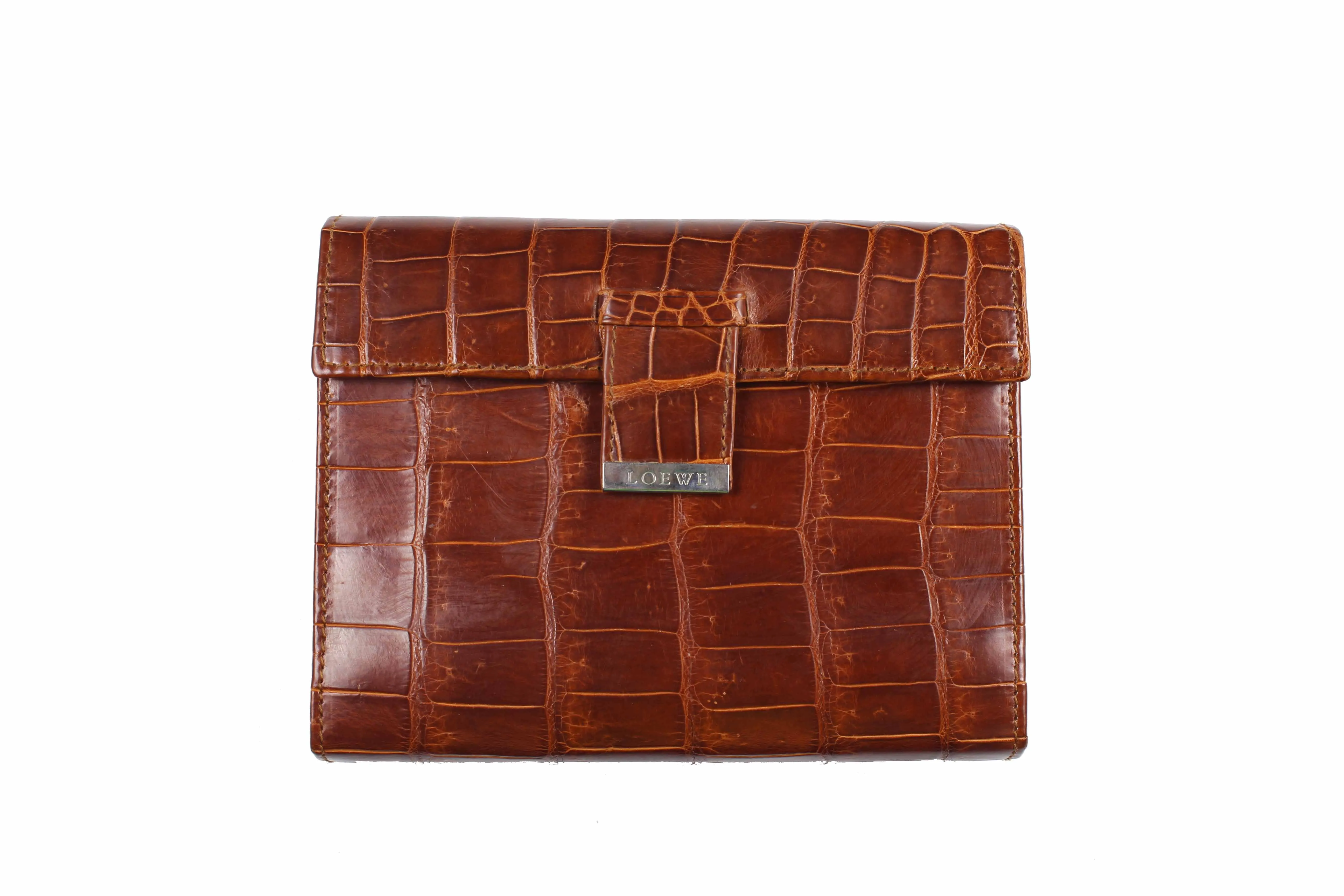 LOEWE crocodile skin planner cover