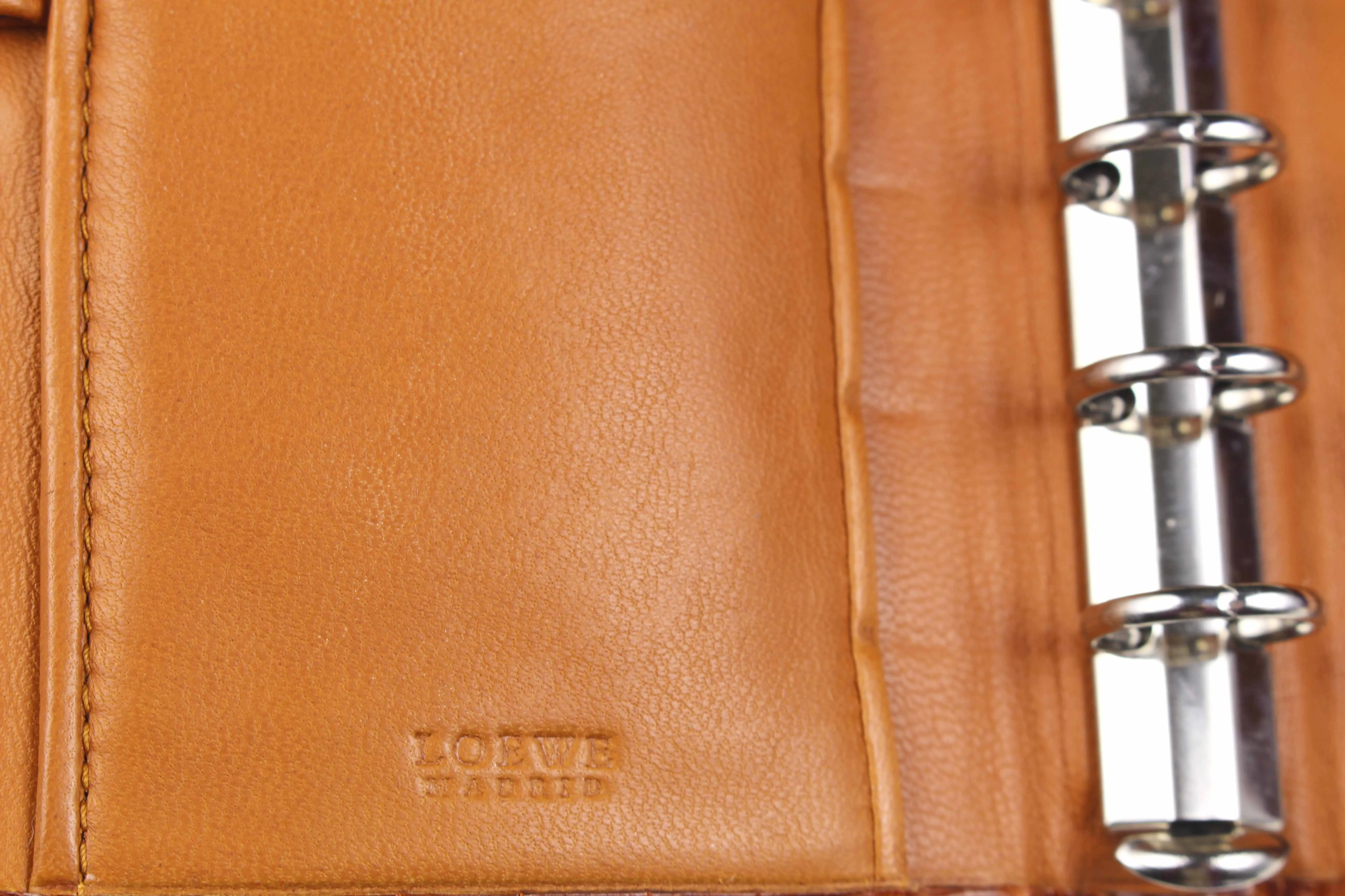 LOEWE crocodile skin planner cover