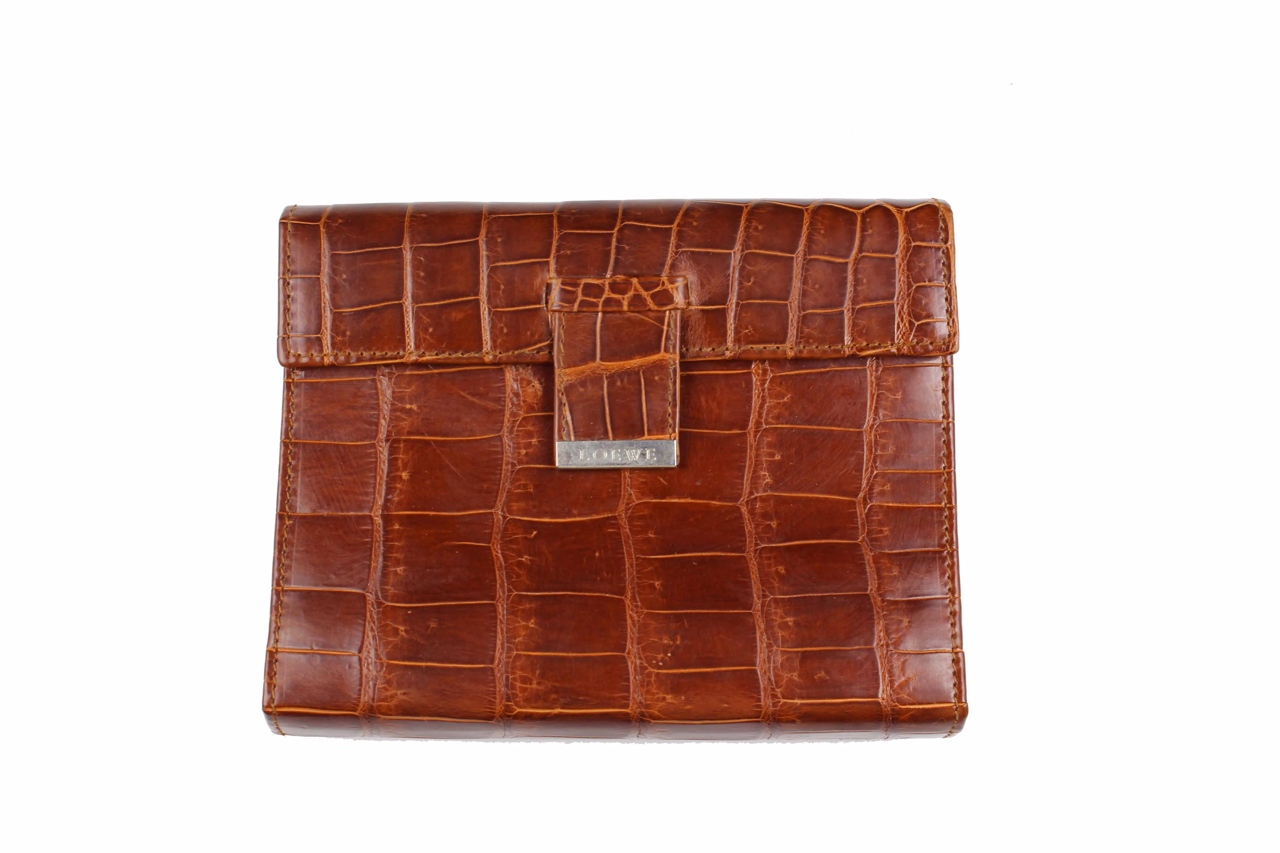 LOEWE crocodile skin planner cover