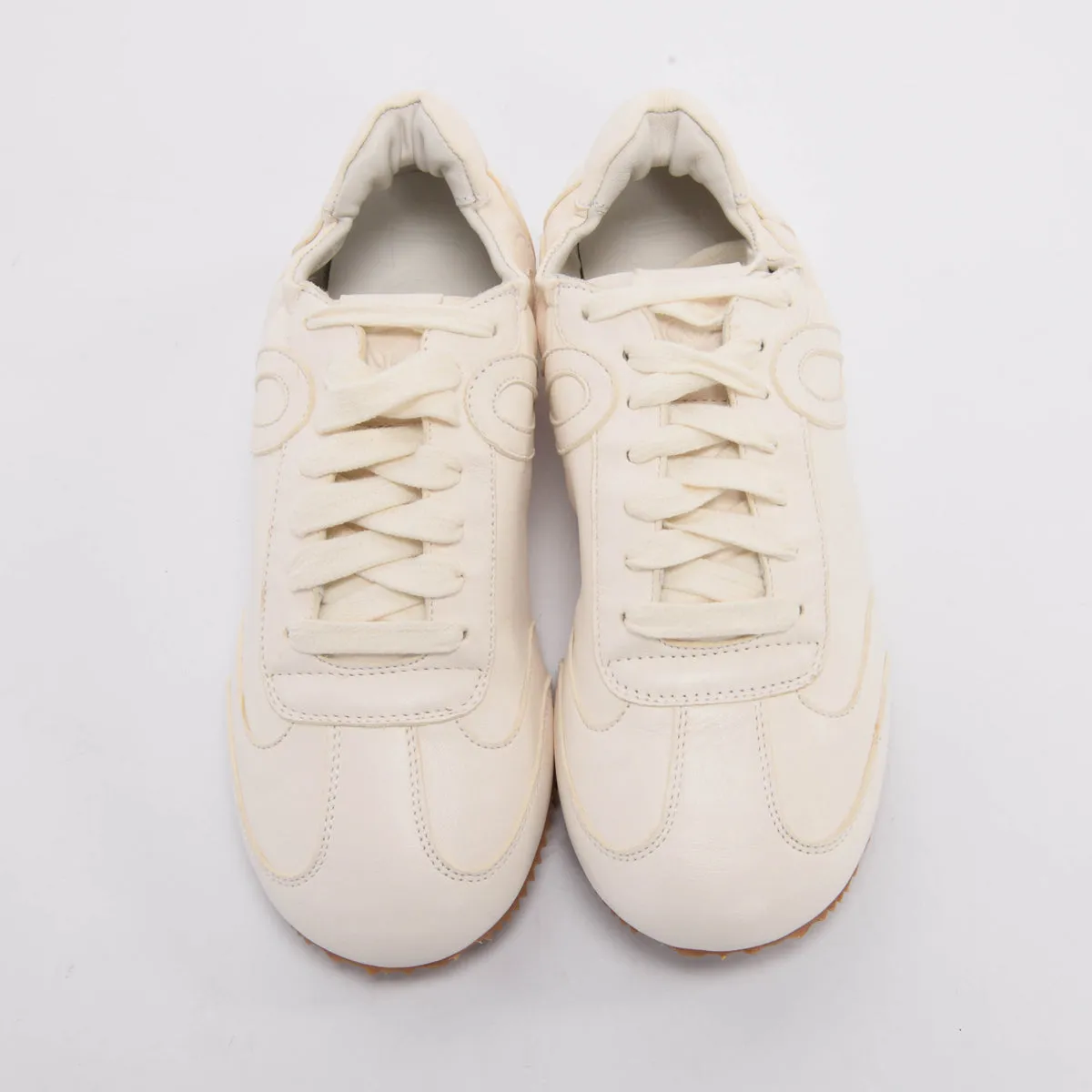 Loewe Off White Leather Ballet Runner Sneakers 39