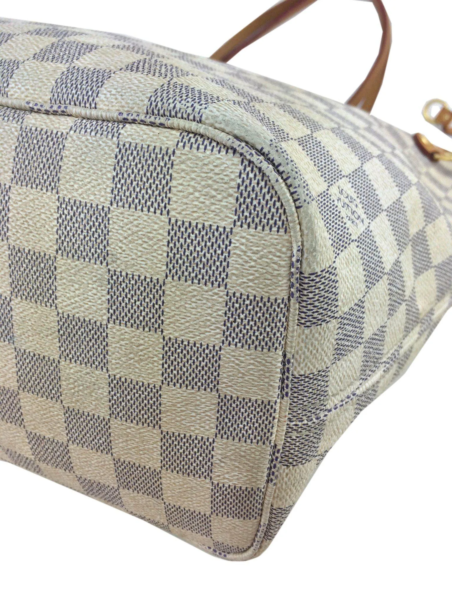 Louis Vuitton Damier Azur Neverfull MM Tote Bag