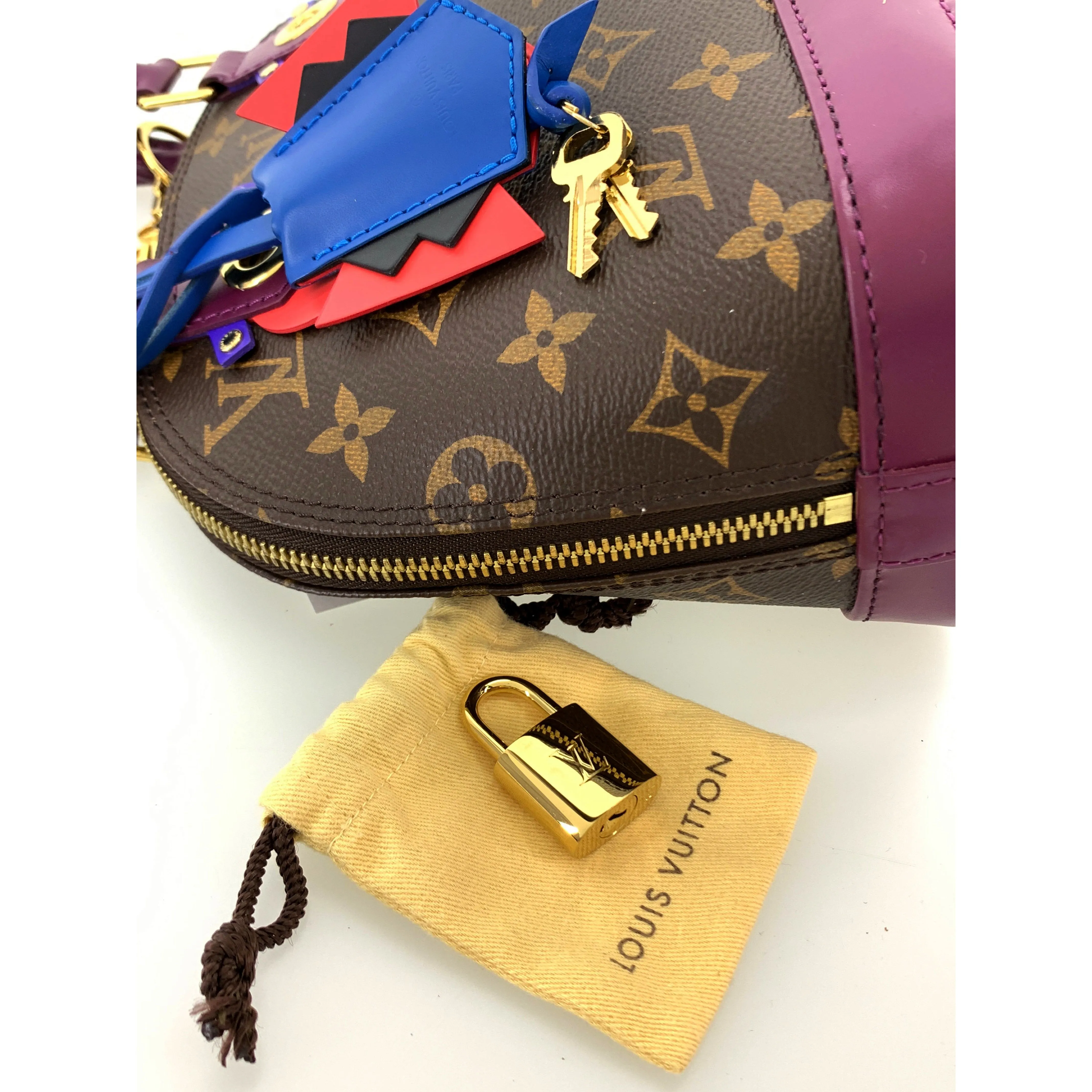 #LOUIS VUITTON/ALMA BB_MONOGRAM TOTEM/Cross Body Bag/BRW/PVC