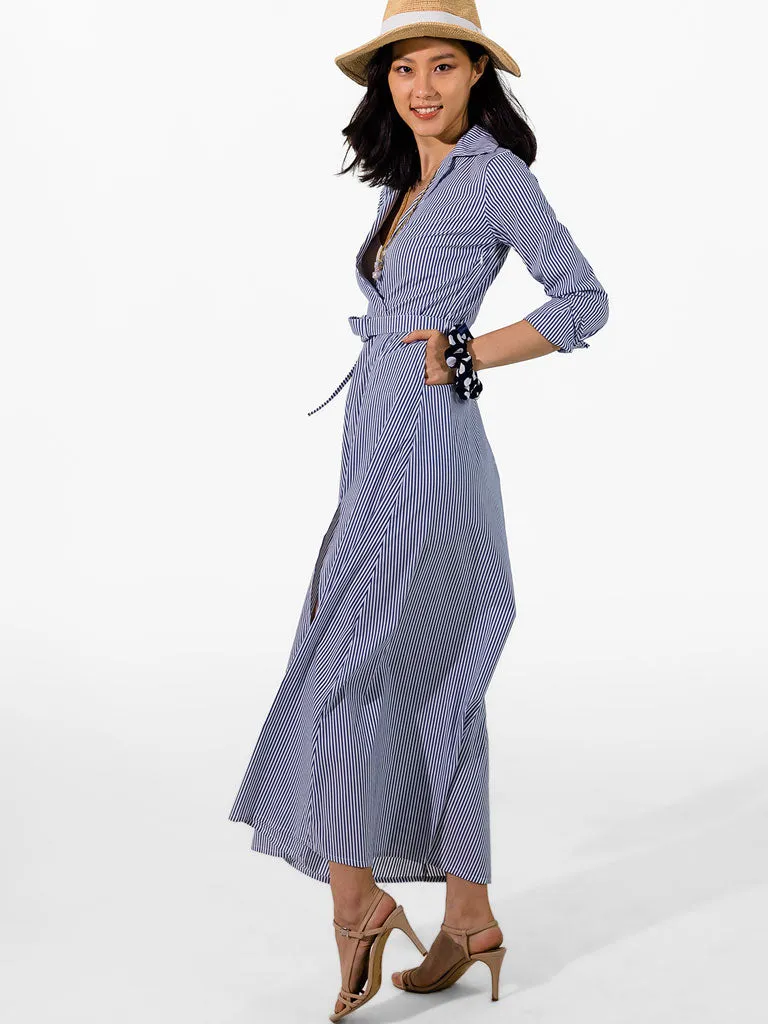 Margo Cotton Striped Maxi Dress