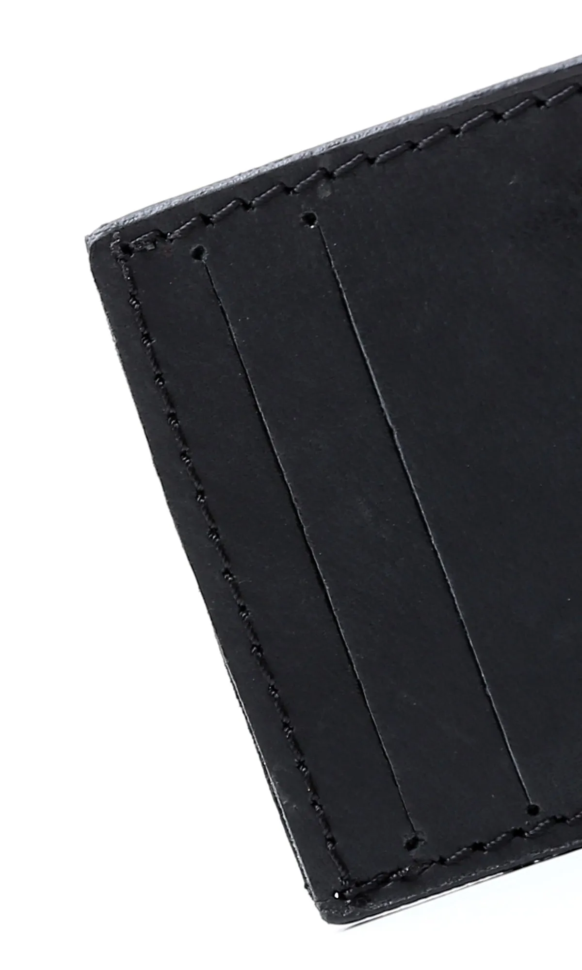 O174858 Soft Textured Leather Cards Holder - Black