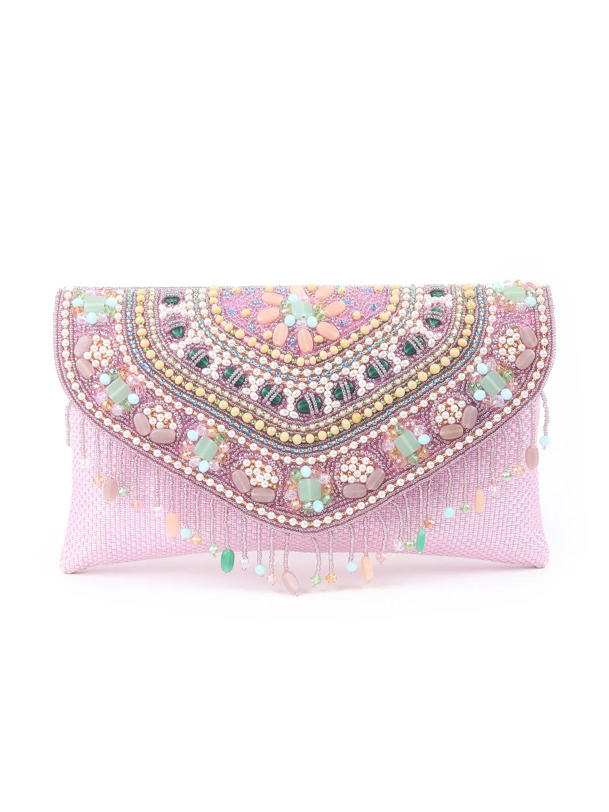 Odette Lilac Embroidered Sling Bag for Women