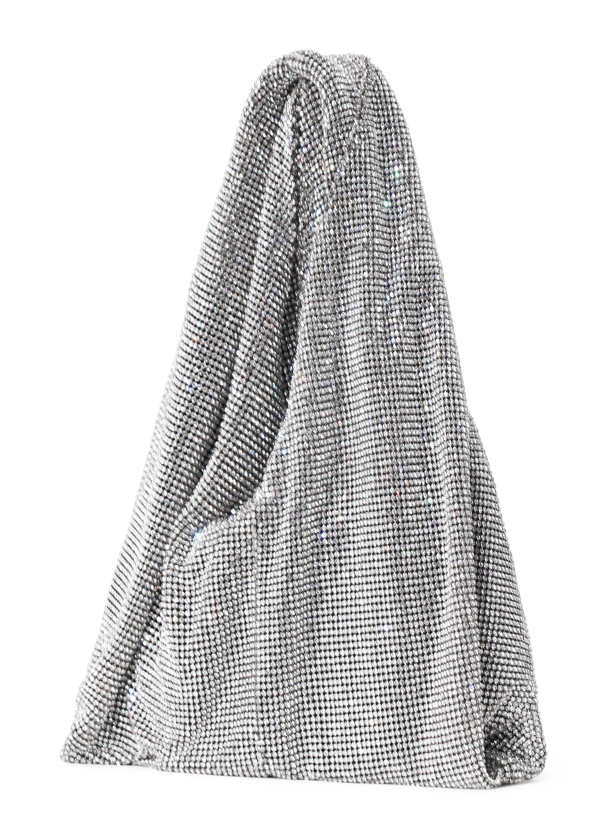 Paige Rhinestone Chain Mesh Bag