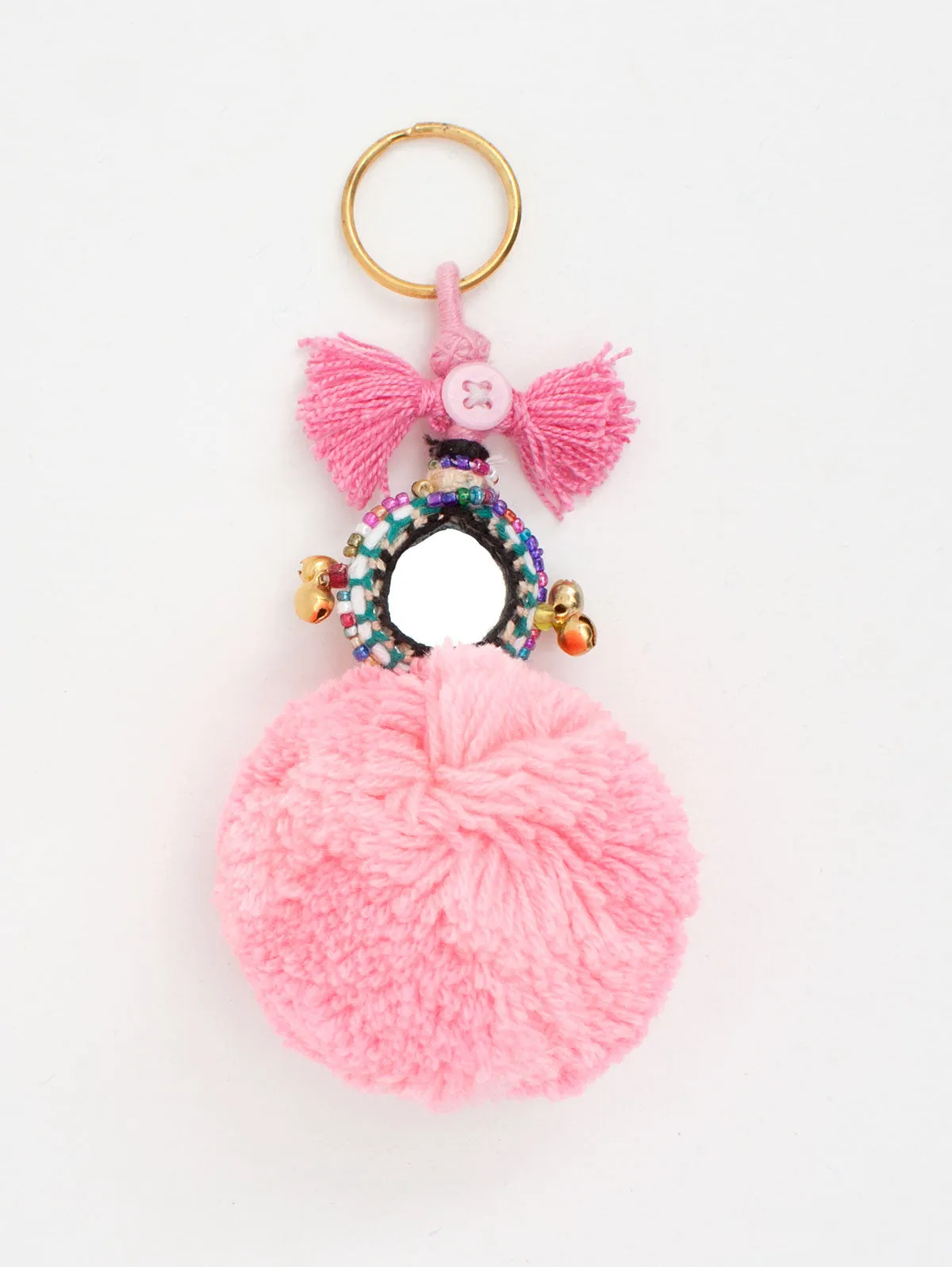 Pom Pom Mirror Keyrings