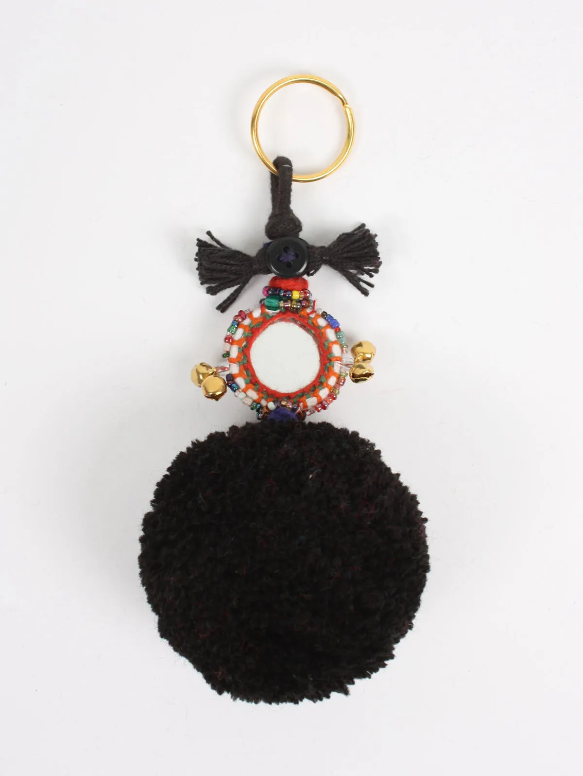 Pom Pom Mirror Keyrings