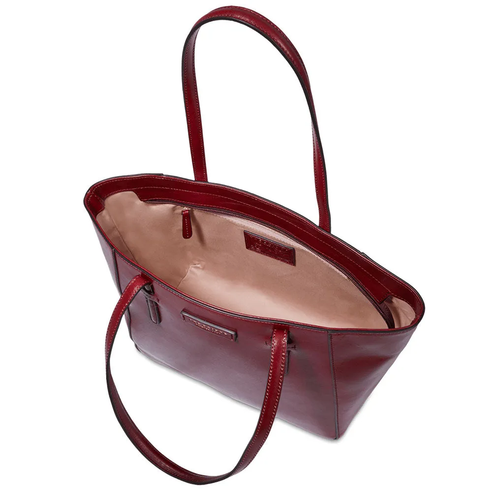 Shopping Bag Donna THE BRIDGE linea Diana in Pelle Bordeaux