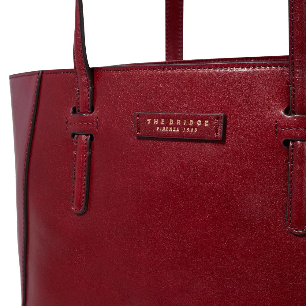 Shopping Bag Donna THE BRIDGE linea Diana in Pelle Bordeaux