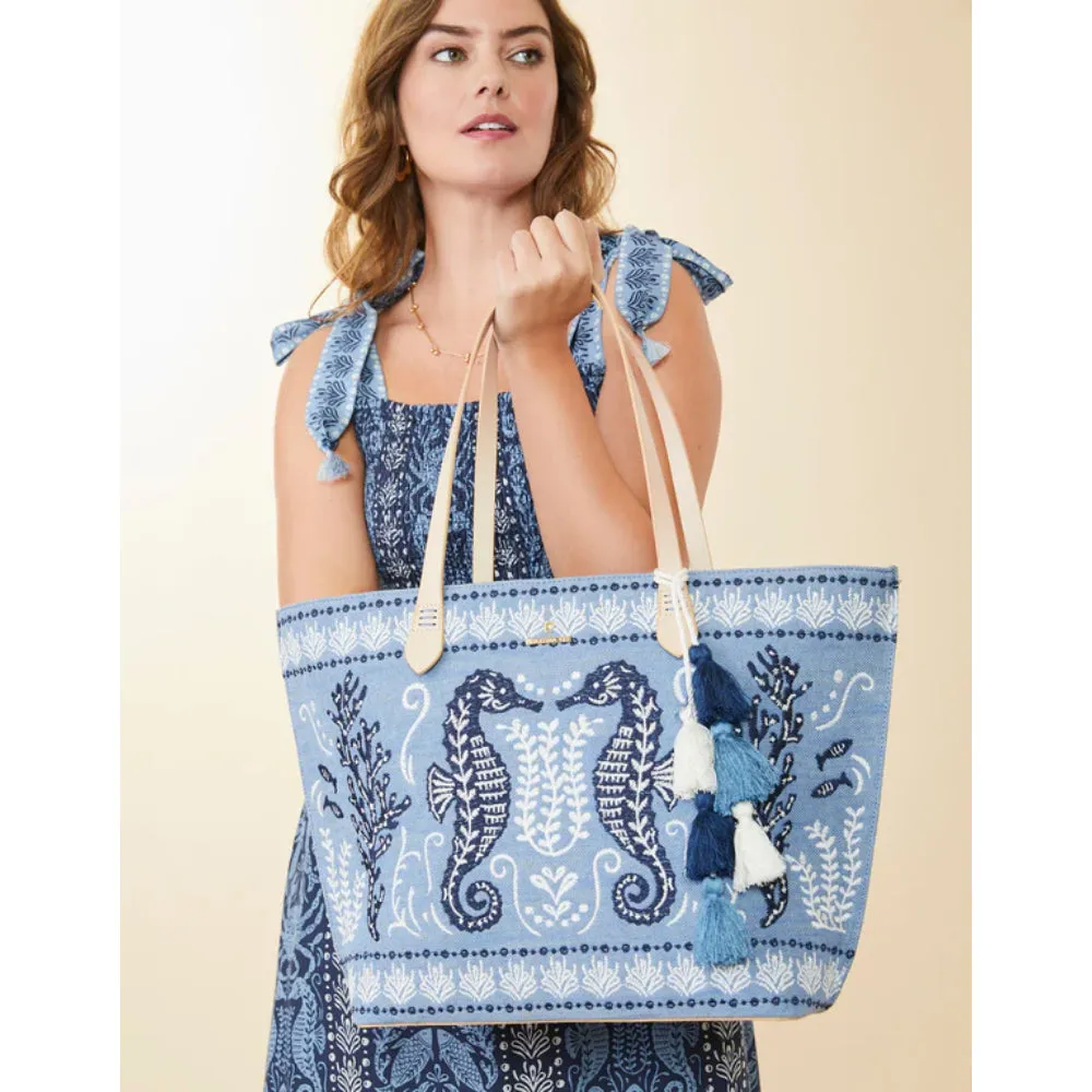 Spartina Fiesta Tote - Hamilton Seahorse