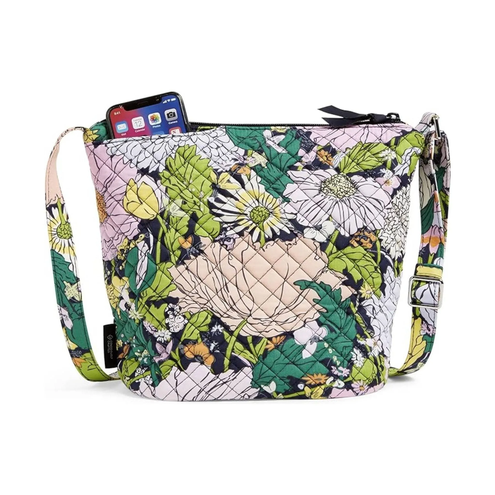 Vera Bradley Bucket Crossbody Bag - Bloom Bloom